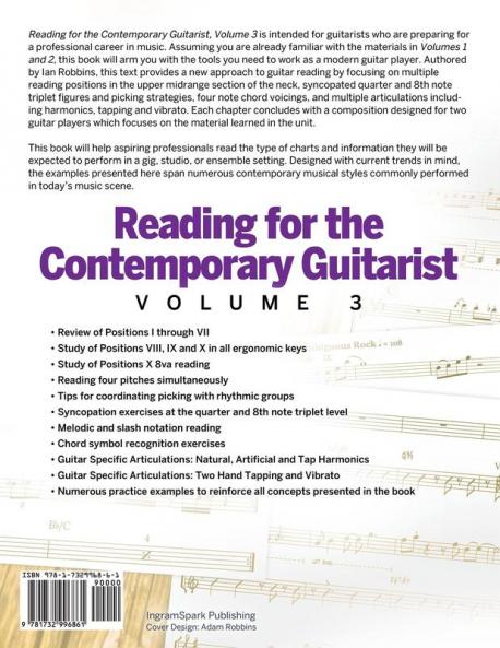 Reading for the Contemporary Guitarist Volume 3