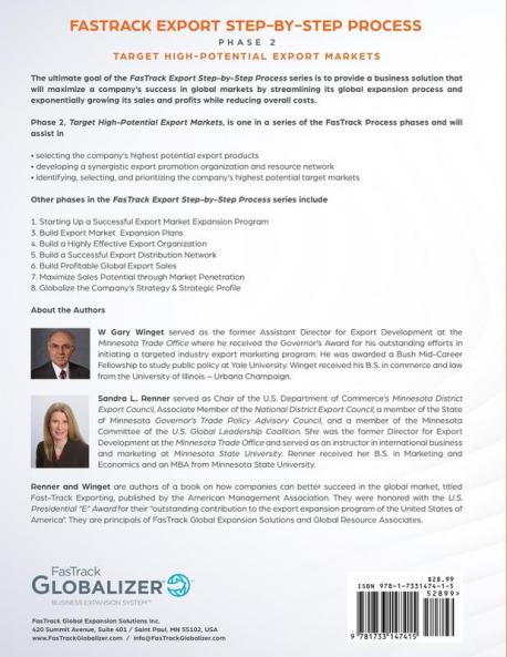 FasTrack Export Step-by-Step Process: Phase 2 - Targeted High-Potential Export Markets