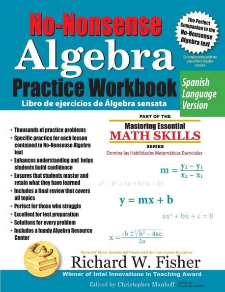 No-Nonsense Algebra Practice Workbook Spanish Language Version