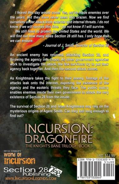 Incursion: Dragonfire: 3 (Knight's Bane Trilogy)