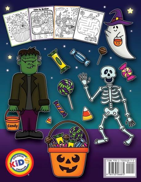 Happy Halloween Coloring and Activity Book
