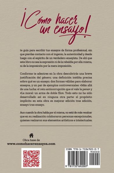 ¡CÓMO HACER UN ENSAYO!