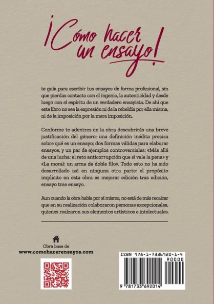 ¡CÓMO HACER UN ENSAYO!