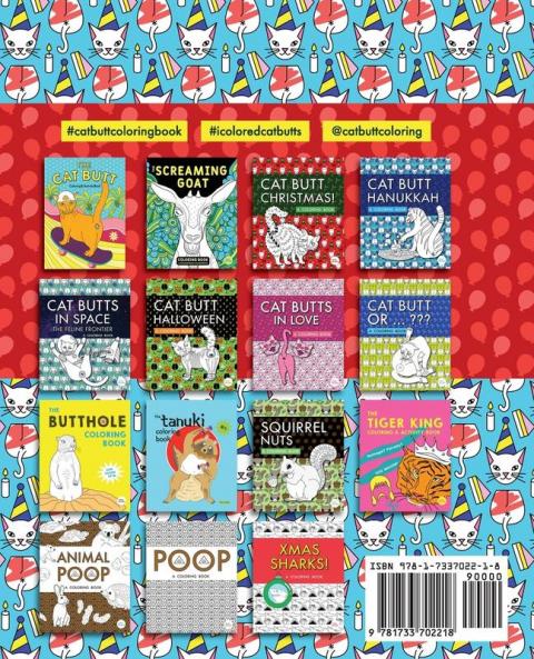 Cat Butt Birthday: A Coloring Book