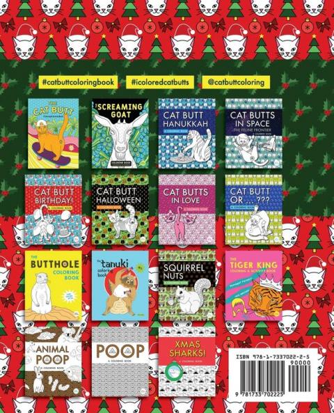 Cat Butt Christmas: A Xmas Coloring Book