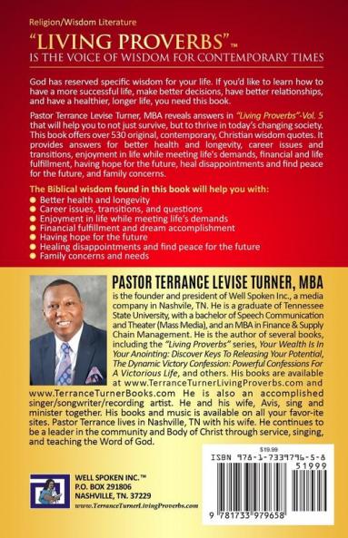 Distinguished Wisdom Presents . . . Living Proverbs-Vol.5