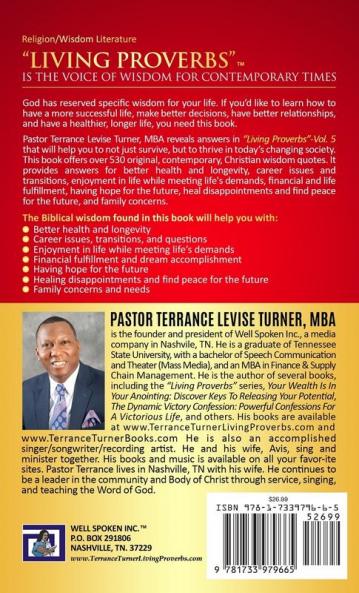 Distinguished Wisdom Presents . . . Living Proverbs-Vol.5