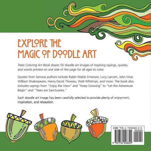 Trees Coloring Art Book