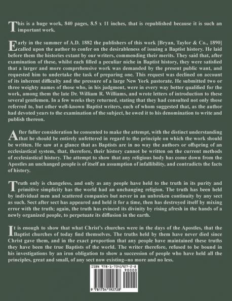A History of the Baptists
