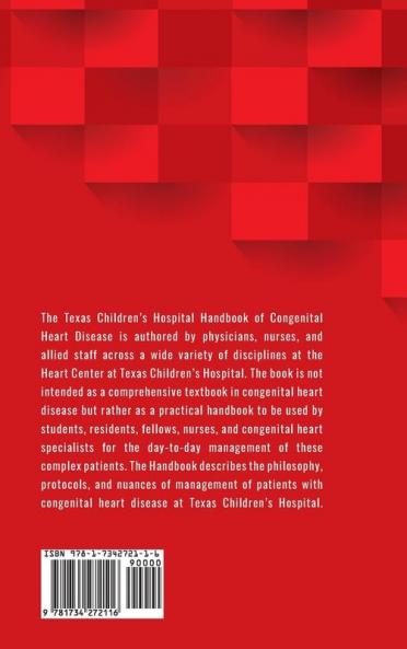 Texas Children's Hospital Handbook of Congenital Heart Disease