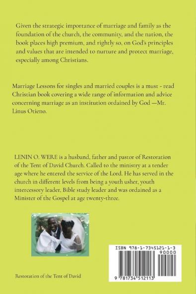 Marriage Lessons: Marriage Lessons for Singles and Married Couples