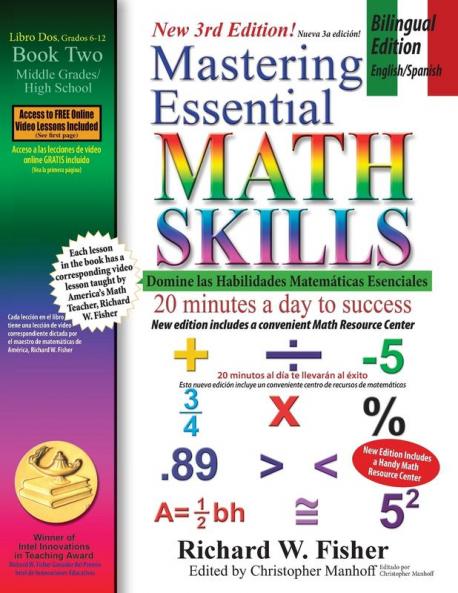 Mastering Essential Math Skills Book 2 Bilingual Edition - English/Spanish