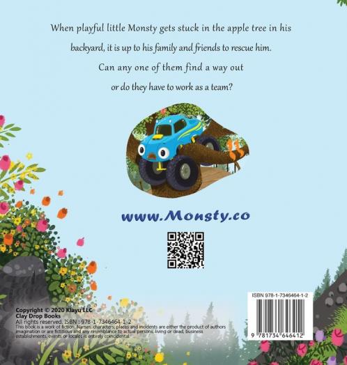 Monsty the Monster Truck Stuck In the Apple Tree