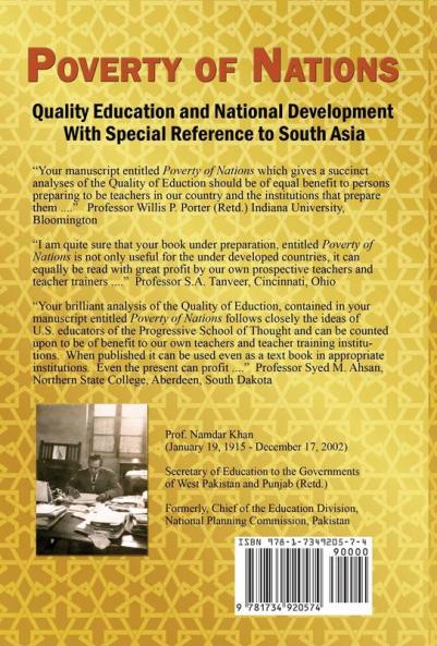 Poverty of Nations: Quality Education and National Development with Special Reference to South Asia