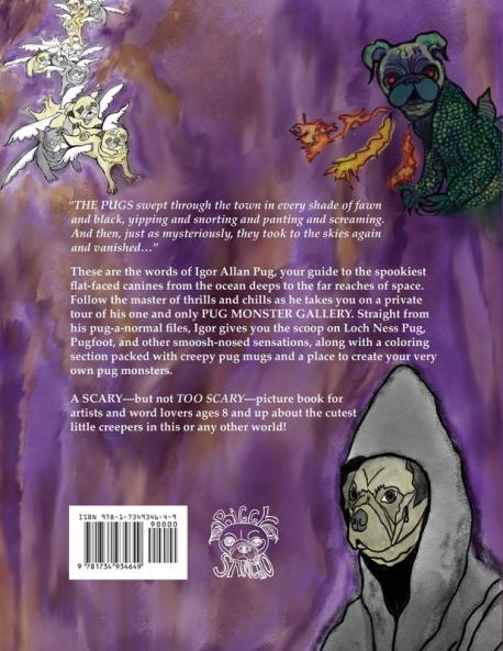Pug Monster Gallery: A Very Unscary Coloring Story Book