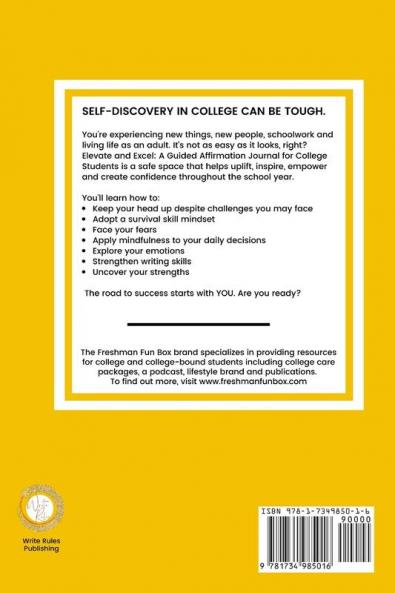 Elevate and Excel: A Guided Affirmation Journal for College Students