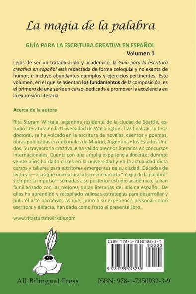 La magia de la palabra. Volumen 1: Guía para la escritura creativa en español.