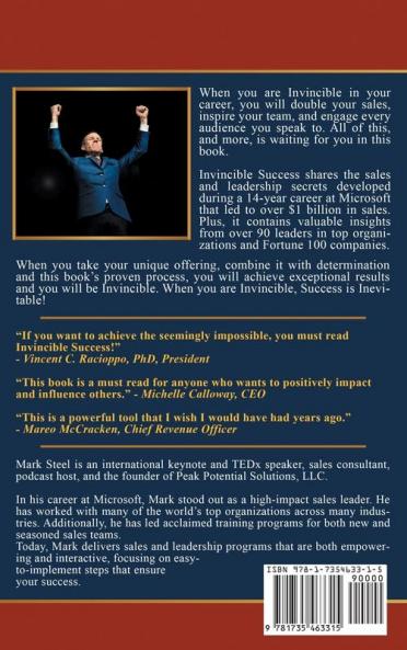 Invincible Success: Sell with Confidence Lead with Purpose & Speak with Impact!