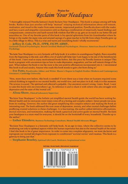 Reclaim Your Headspace: The Counterintuitive Approach to Defeating Depression Stagnation and Low Self-Esteem; and Start Living Your Best Life