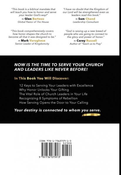 Kingdom Honor: 12 Keys to Serving Your Leaders and Unlocking Your Destiny