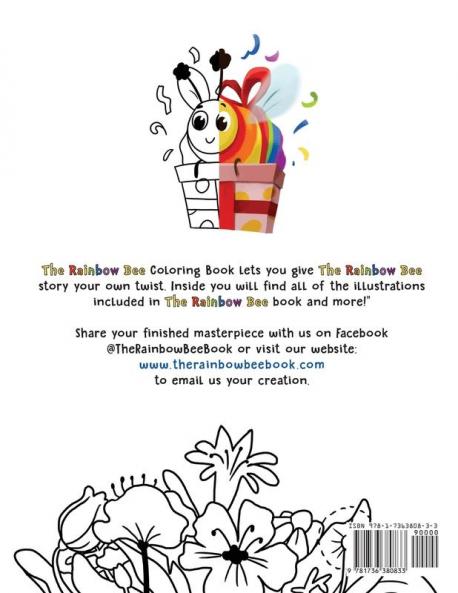 The Rainbow Bee Coloring Book