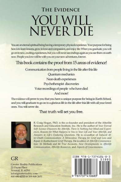 Evidence Beyond a Reasonable Doubt You Will Never Die