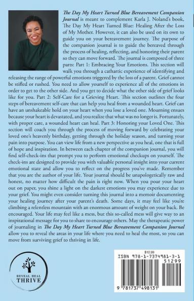 The Bereavement Companion Journal for The Day My Heart Turned Blue