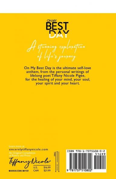 On My Best Day: poetry and prose for the soul