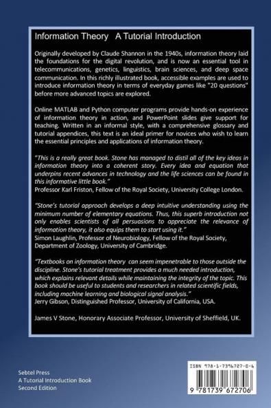 Information Theory: A Tutorial Introduction