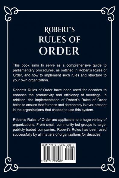 Robert's Rules of Order
