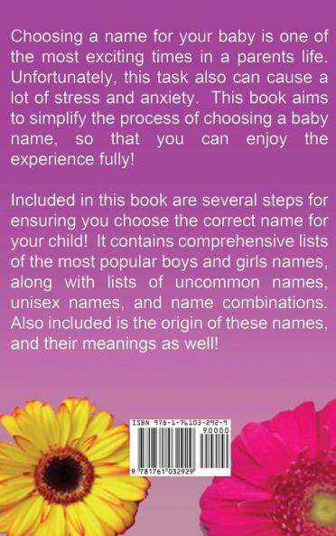 Baby Names: The Ultimate collection of the best baby names for boys and girls their meanings and origins!