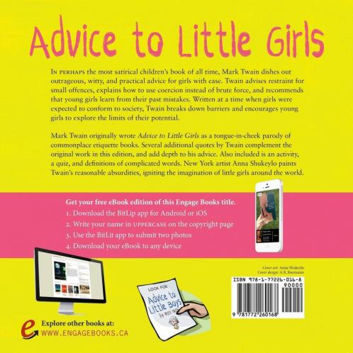 Advice to Little Girls: Includes an Activity a Quiz and an Educational Word List