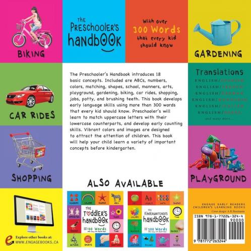 The Preschooler's Handbook: ABC's Numbers Colors Shapes Matching School Manners Potty and Jobs with 300 Words that every Kid should Know (Engage Early Readers: Children's Learning Books)