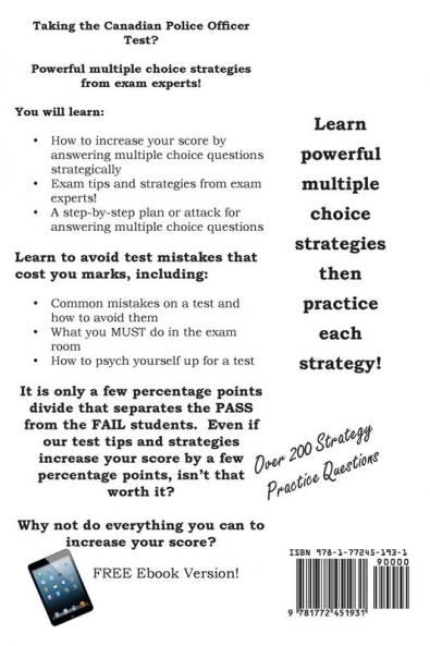 Canadian Police Officer Test Strategy: Winning Multiple Choice Strategies for the Canadian Police Officer Test
