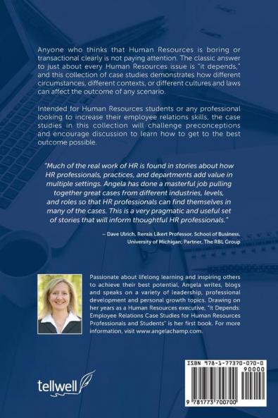 It Depends: Employee Relations Case Studies for Human Resources Professionals and Students