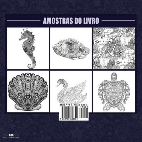 Livro de Colorir da Vida Marinha para Adultos