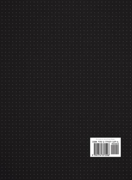 Large 8.5 x 11 Dotted Bullet Journal (Black #1) Hardcover - 245 Numbered Pages