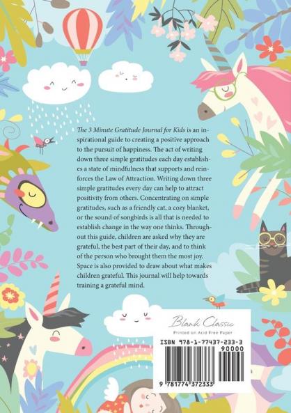 The 3 Minute Gratitude Journal for Kids