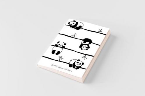 Cute Pandas - Dotted Bullet Journal