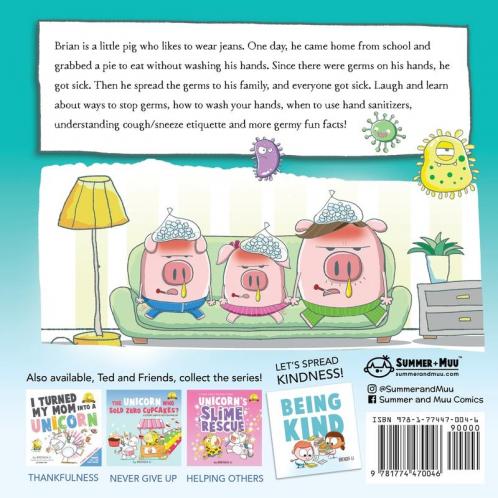 Pig In Jeans Fights Germs