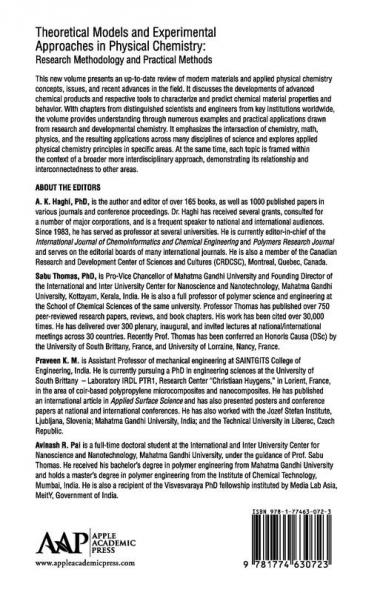 Theoretical Models and Experimental Approaches in Physical Chemistry