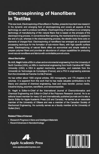 Electrospinning of Nanofibers in Textiles