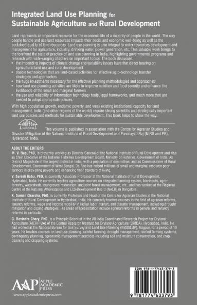 Integrated Land Use Planning for Sustainable Agriculture and Rural Development