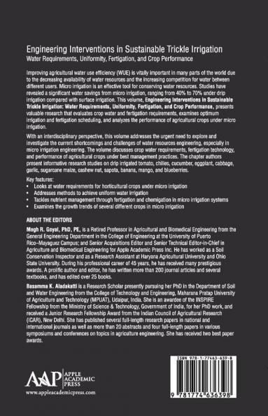 Engineering Interventions in Sustainable Trickle Irrigation