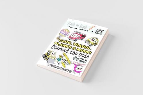 Cars Trains Planes & More Connect the Dots for Kids