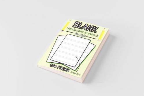Blank Handwriting Workbook for Kids