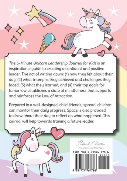 The 3-Minute Unicorn Leadership Journal for Kids