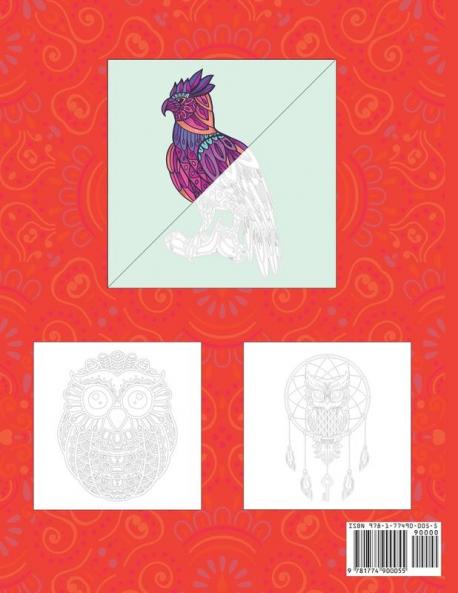 Bird Coloring Book For Adults: A Mandala Coloring Book Of Birds For Stress Relief And Relaxation
