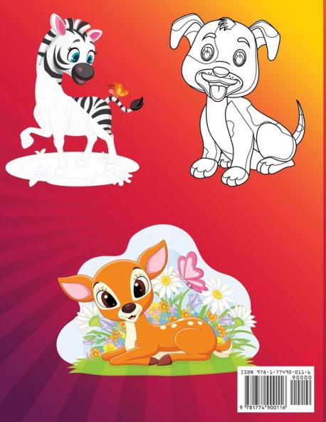 Cute AnimalColoring Book For Kids: Kids Coloring and Activity Book For Ages 3-8 (Kids Coloring Book)