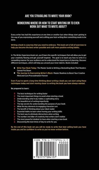 The Writer Experience 2 in 1 Book Set: Discover the secrets to turn your lifelong writing dreams into reality and unlock your creative mind today